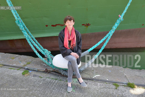 Catherine Poulain, French writer in Saint Malo, France..Prix Nicolas Bouvier 2016.Prix Joseph Kessel 2016.Prix des gens de mer 2016.Prix des Compagnies de pêches 2016 ©Ulf Andersen/Rosebud2