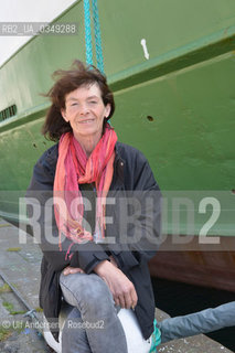 Catherine Poulain, French writer in Saint Malo, France..Prix Nicolas Bouvier 2016.Prix Joseph Kessel 2016.Prix des gens de mer 2016.Prix des Compagnies de pêches 2016 ©Ulf Andersen/Rosebud2