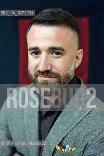 Antonio Lanzetta, Italian writer and crime novelist attending book fair Quai du Polar in Lyon, April 2018. ©Ulf Andersen/Rosebud2