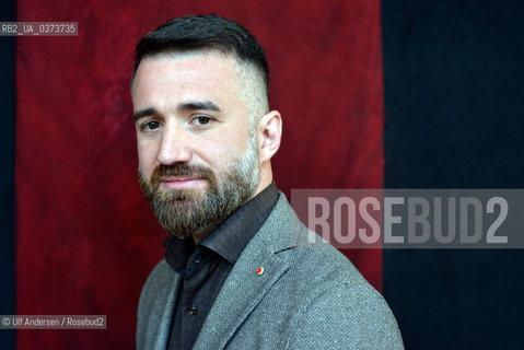 Antonio Lanzetta, Italian writer and crime novelist attending book fair Quai du Polar in Lyon, April 2018. ©Ulf Andersen/Rosebud2