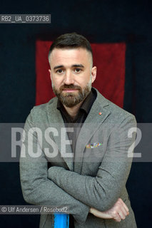 Antonio Lanzetta, Italian writer and crime novelist attending book fair Quai du Polar in Lyon, April 2018. ©Ulf Andersen/Rosebud2